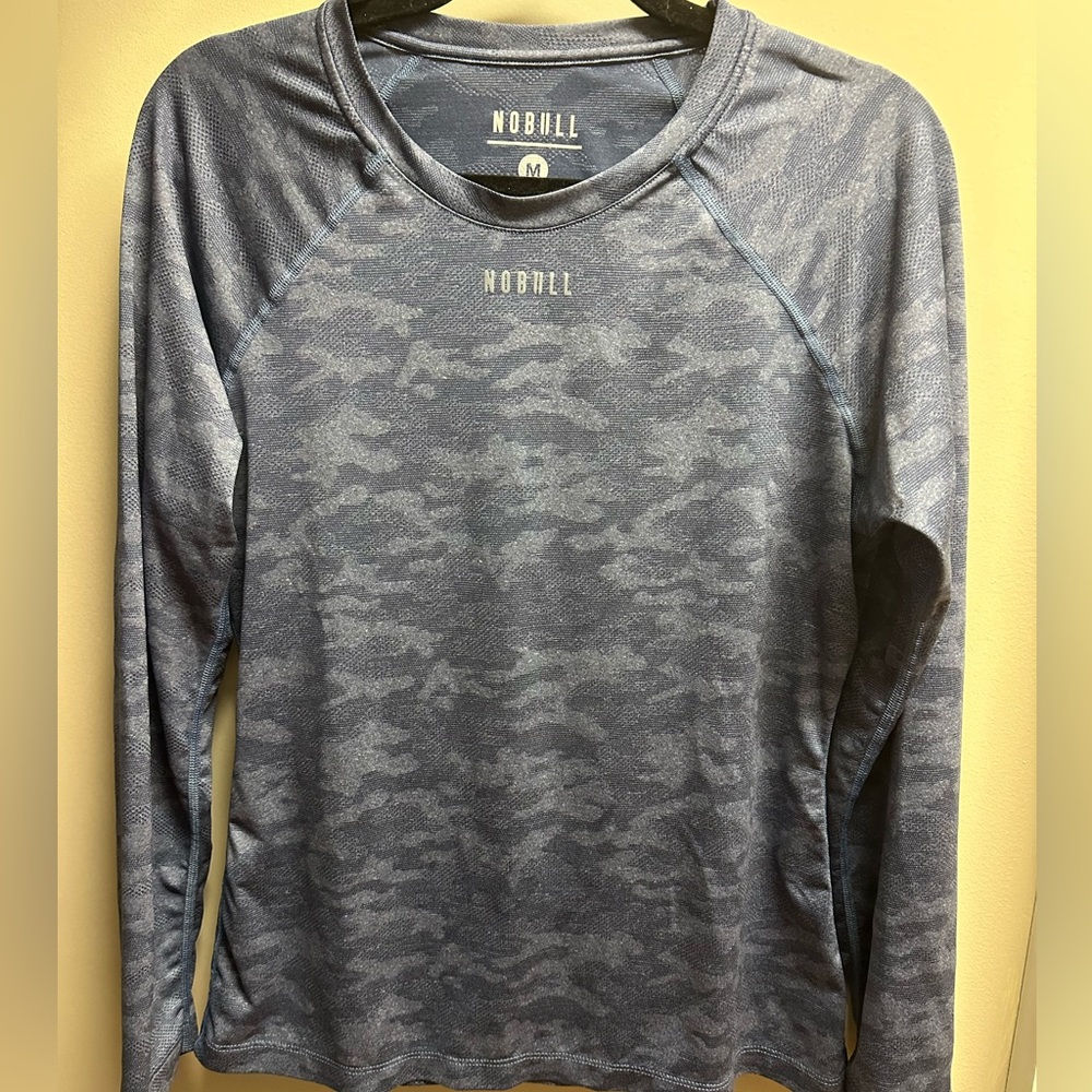 NOBULL Slate Blue Camo Long Sleeve Tee